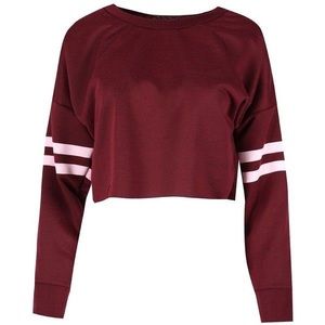 Oversized cropped long sleeve